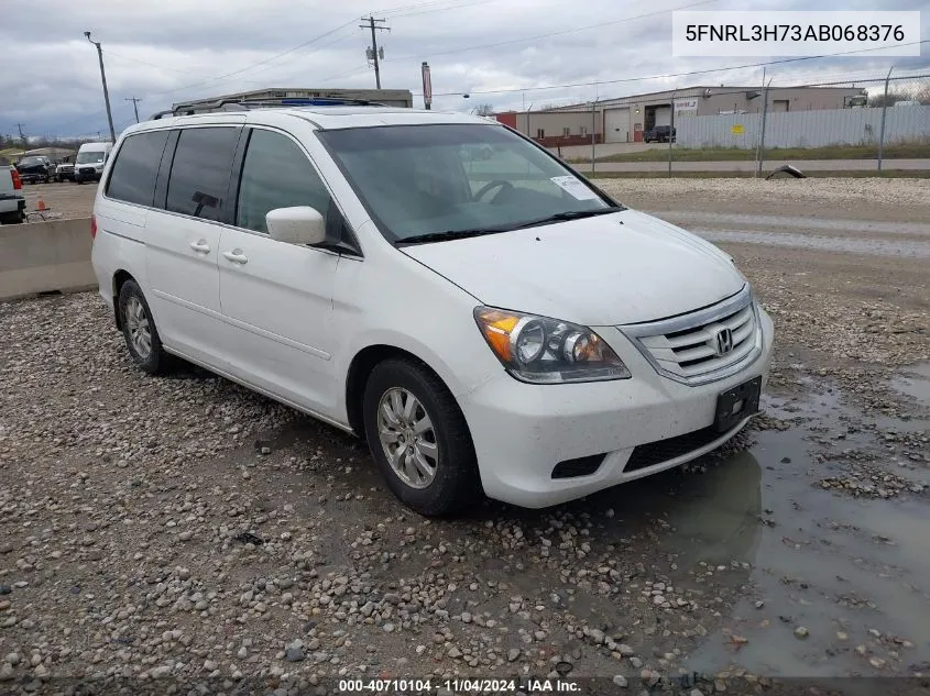 2010 Honda Odyssey Ex-L VIN: 5FNRL3H73AB068376 Lot: 40710104