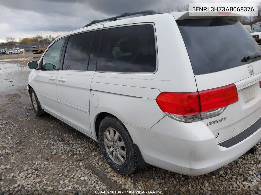 2010 Honda Odyssey Ex-L VIN: 5FNRL3H73AB068376 Lot: 40710104