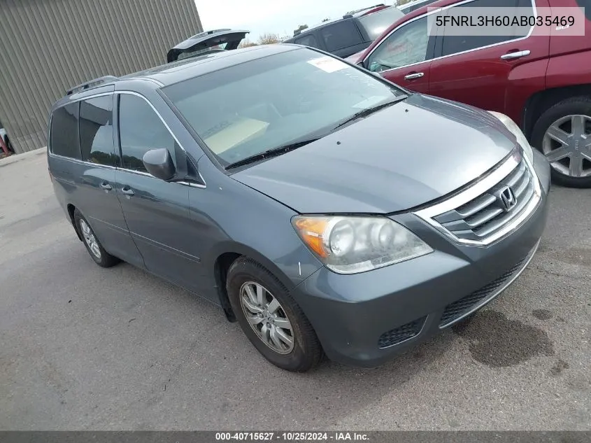 5FNRL3H60AB035469 2010 Honda Odyssey Ex-L