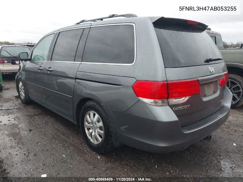 2010 Honda Odyssey Ex VIN: 5FNRL3H47AB053255 Lot: 40869409