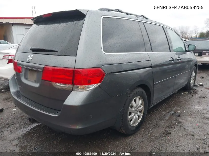 2010 Honda Odyssey Ex VIN: 5FNRL3H47AB053255 Lot: 40869409