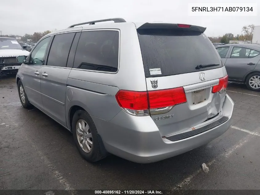 2010 Honda Odyssey Ex-L VIN: 5FNRL3H71AB079134 Lot: 40895162