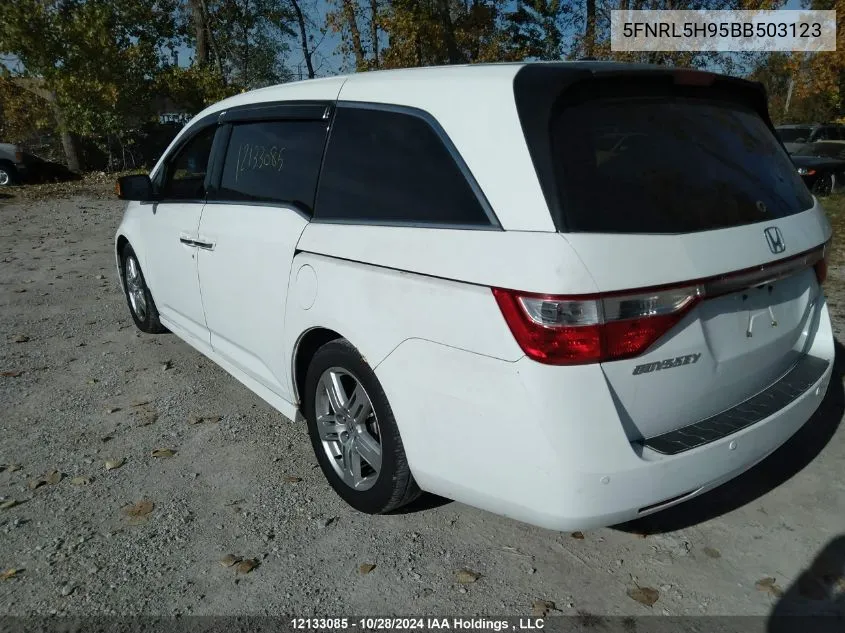 2011 Honda Odyssey VIN: 5FNRL5H95BB503123 Lot: 12133085