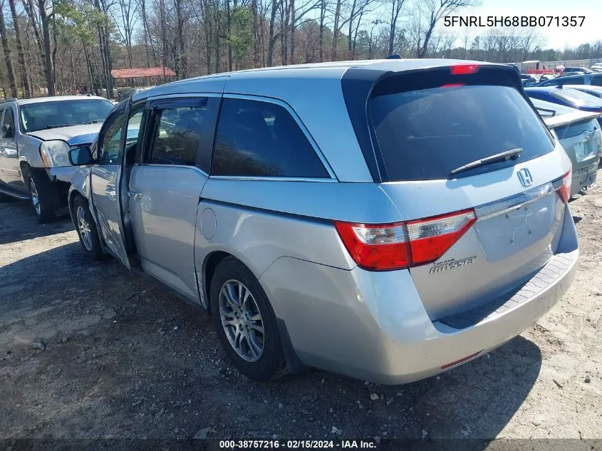 2011 Honda Odyssey Ex-L VIN: 5FNRL5H68BB071357 Lot: 38757216