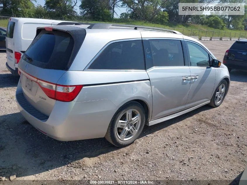 2011 Honda Odyssey Touring/Touring Elite VIN: 5FNRL5H95BB077062 Lot: 39835821