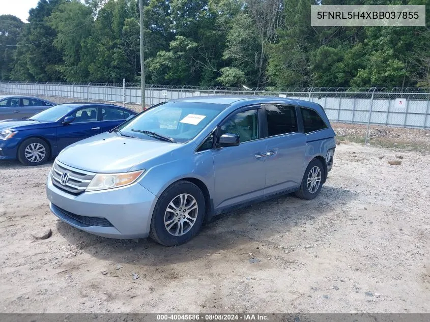 5FNRL5H4XBB037855 2011 Honda Odyssey Ex