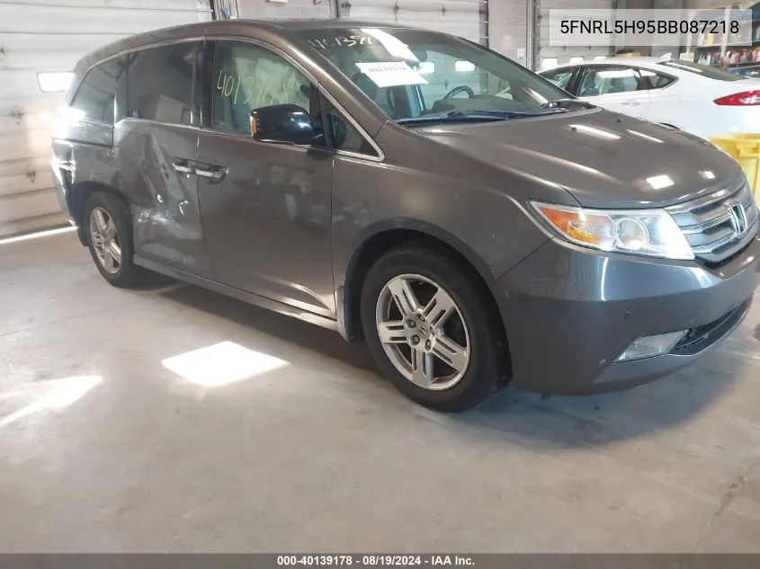 2011 Honda Odyssey Touring/Touring Elite VIN: 5FNRL5H95BB087218 Lot: 40139178