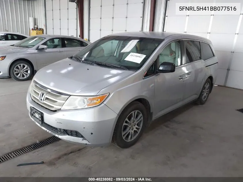 2011 Honda Odyssey Ex VIN: 5FNRL5H41BB077516 Lot: 40238082