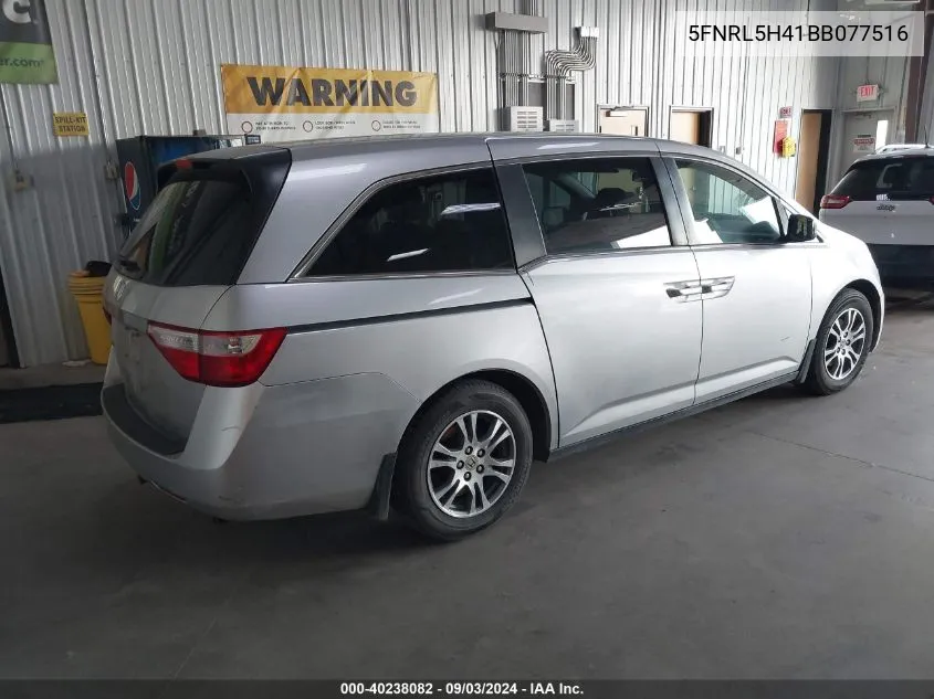 2011 Honda Odyssey Ex VIN: 5FNRL5H41BB077516 Lot: 40238082