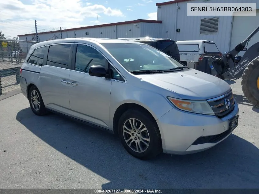 5FNRL5H65BB064303 2011 Honda Odyssey Exl