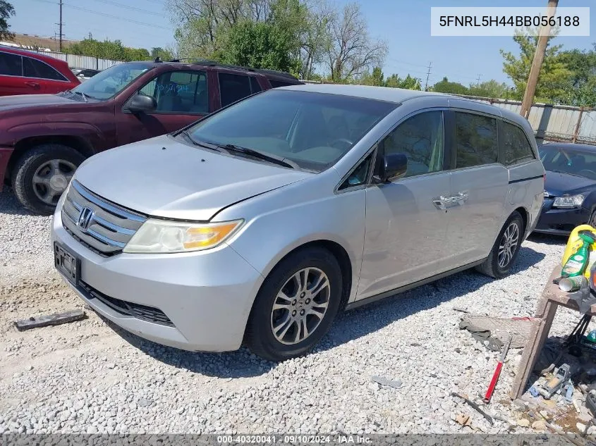 2011 Honda Odyssey Ex VIN: 5FNRL5H44BB056188 Lot: 40320041