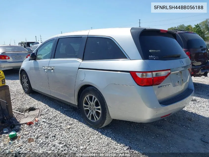 2011 Honda Odyssey Ex VIN: 5FNRL5H44BB056188 Lot: 40320041