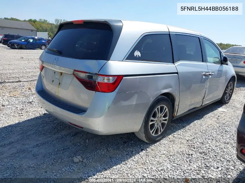 5FNRL5H44BB056188 2011 Honda Odyssey Ex