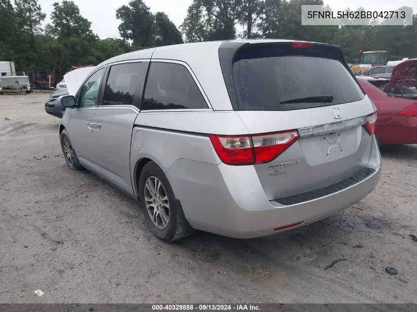 5FNRL5H62BB042713 2011 Honda Odyssey Ex-L