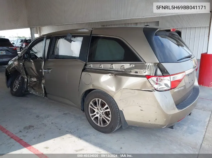 5FNRL5H69BB041171 2011 Honda Odyssey Exl