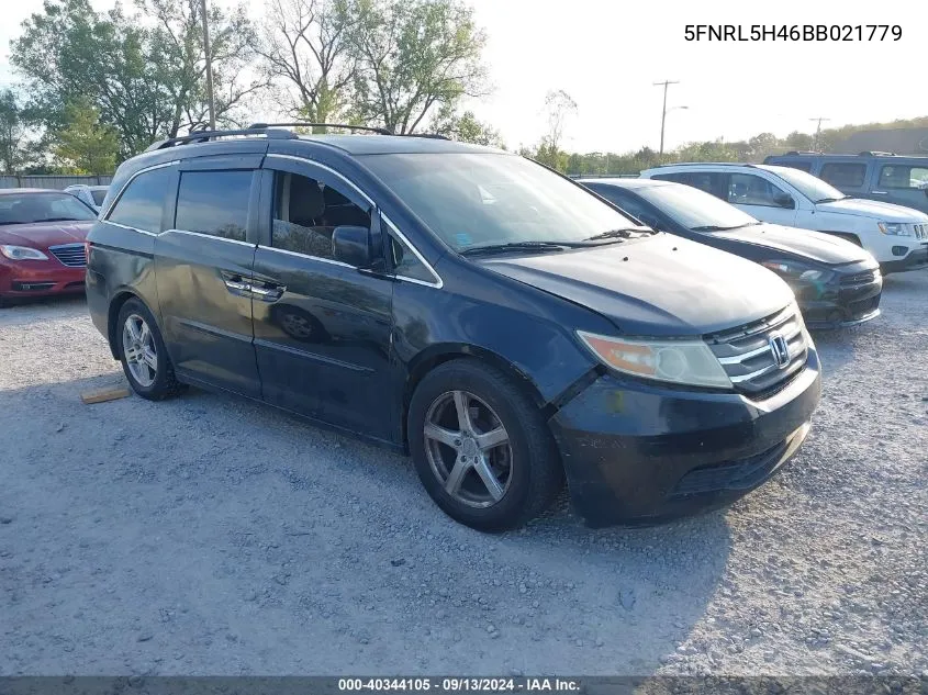 2011 Honda Odyssey Ex VIN: 5FNRL5H46BB021779 Lot: 40344105