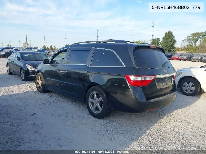 2011 Honda Odyssey Ex VIN: 5FNRL5H46BB021779 Lot: 40344105