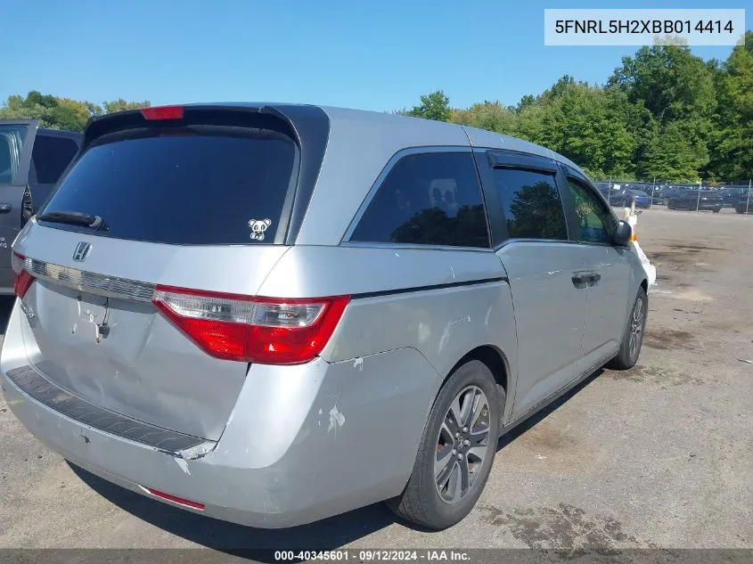 5FNRL5H2XBB014414 2011 Honda Odyssey Lx