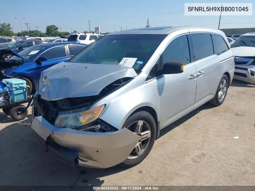 2011 Honda Odyssey Touring/Touring Elite VIN: 5FNRL5H9XBB001045 Lot: 40353032