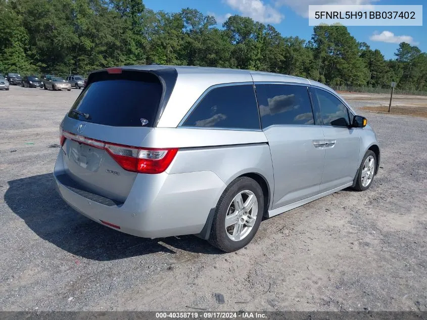 2011 Honda Odyssey Touring/Touring Elite VIN: 5FNRL5H91BB037402 Lot: 40358719