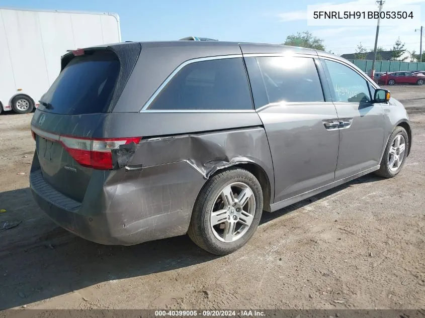 2011 Honda Odyssey Touring/Touring Elite VIN: 5FNRL5H91BB053504 Lot: 40399005