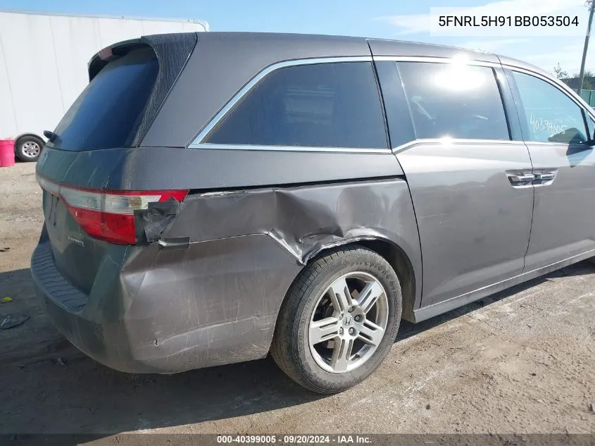 2011 Honda Odyssey Touring/Touring Elite VIN: 5FNRL5H91BB053504 Lot: 40399005