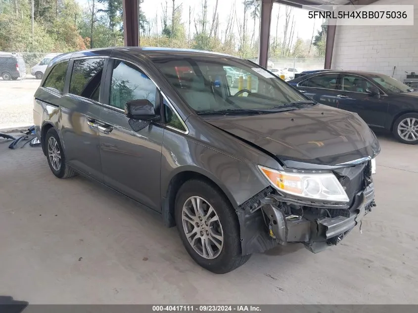 2011 Honda Odyssey Ex VIN: 5FNRL5H4XBB075036 Lot: 40417111