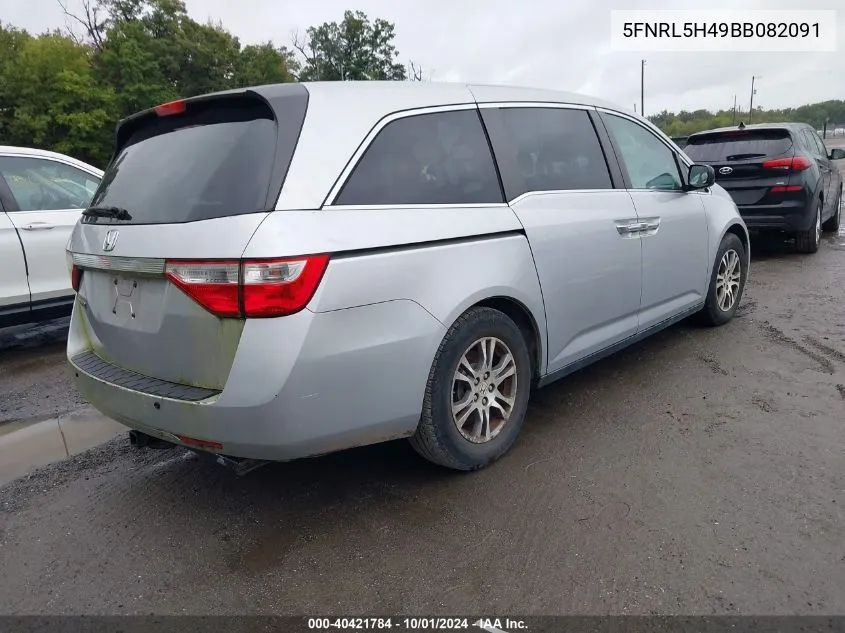 5FNRL5H49BB082091 2011 Honda Odyssey Ex