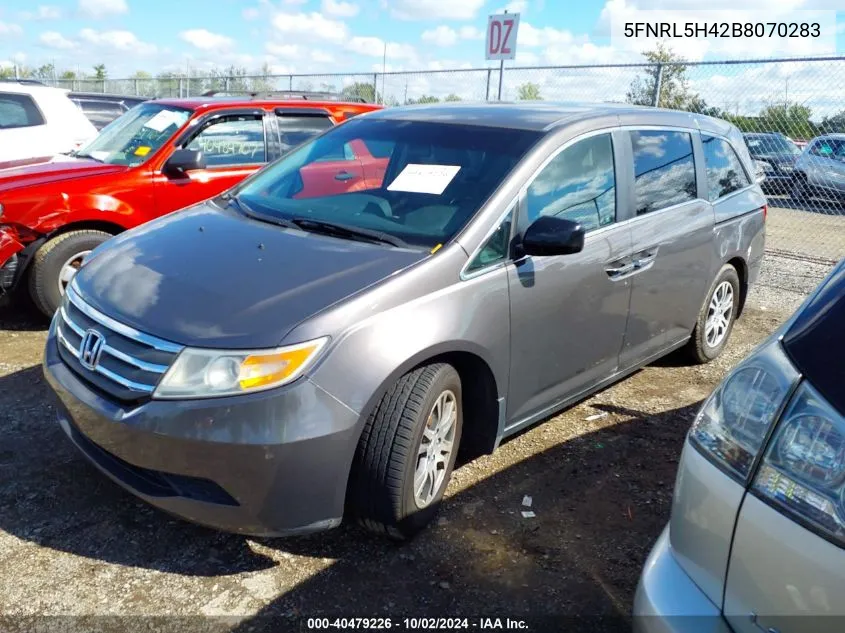 5FNRL5H42B8070283 2011 Honda Odyssey Ex