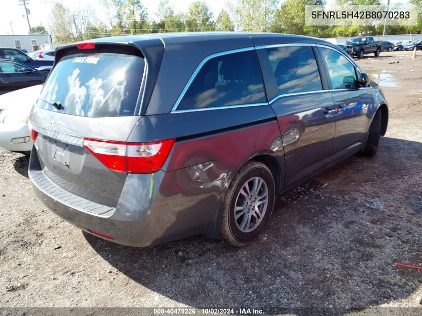 2011 Honda Odyssey Ex VIN: 5FNRL5H42B8070283 Lot: 40479226