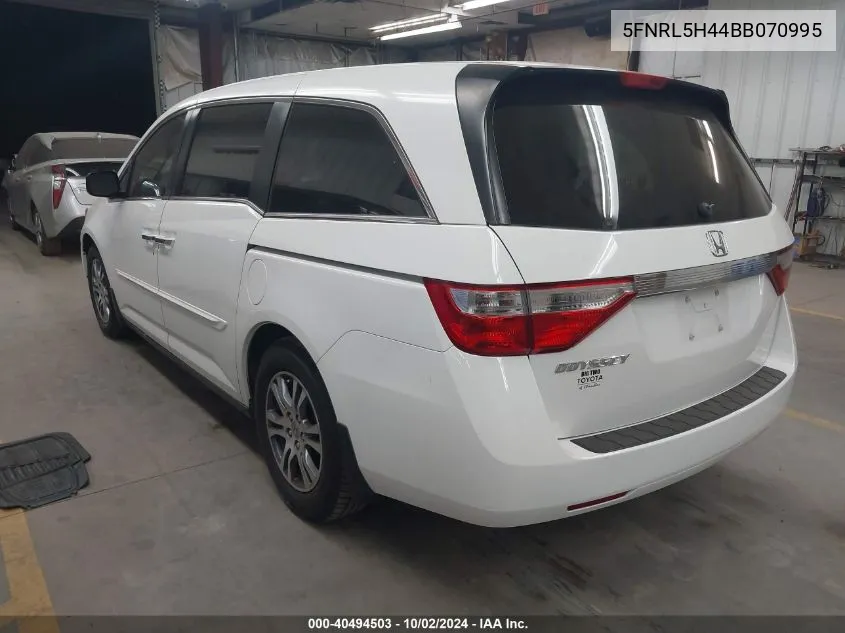 2011 Honda Odyssey Ex VIN: 5FNRL5H44BB070995 Lot: 40494503