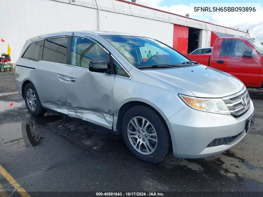 2011 Honda Odyssey Ex-L VIN: 5FNRL5H65BB093896 Lot: 40581643