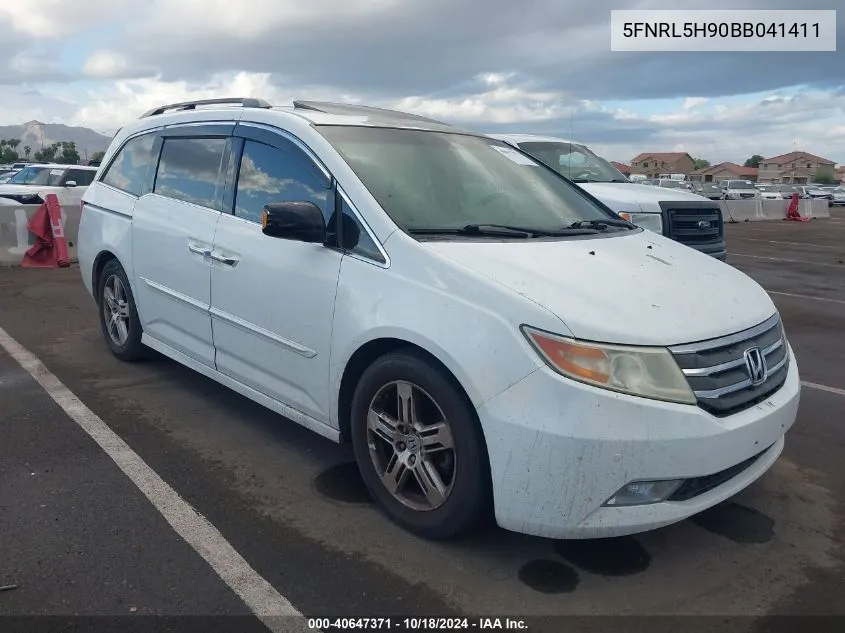 2011 Honda Odyssey Touring/Touring Elite VIN: 5FNRL5H90BB041411 Lot: 40647371