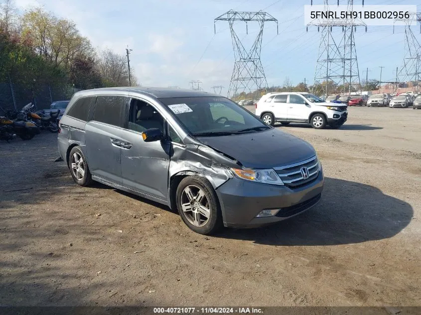 2011 Honda Odyssey Touring/Touring Elite VIN: 5FNRL5H91BB002956 Lot: 40721077