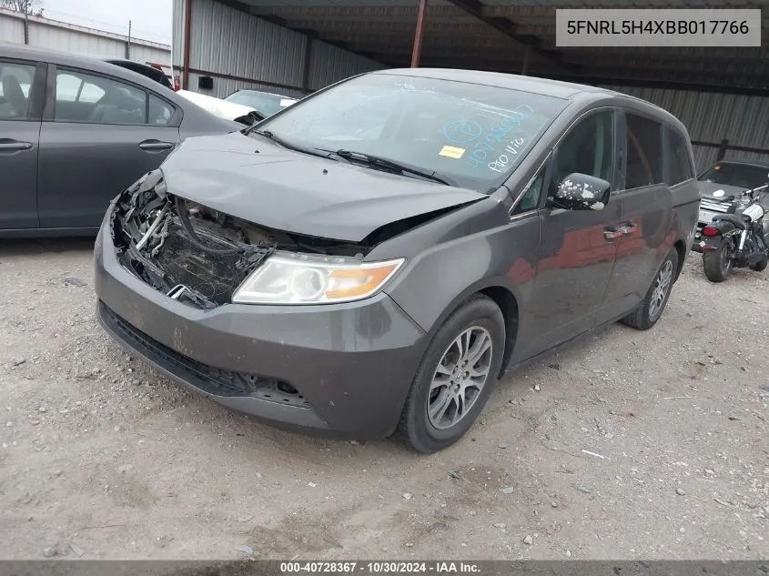 2011 Honda Odyssey Ex VIN: 5FNRL5H4XBB017766 Lot: 40728367