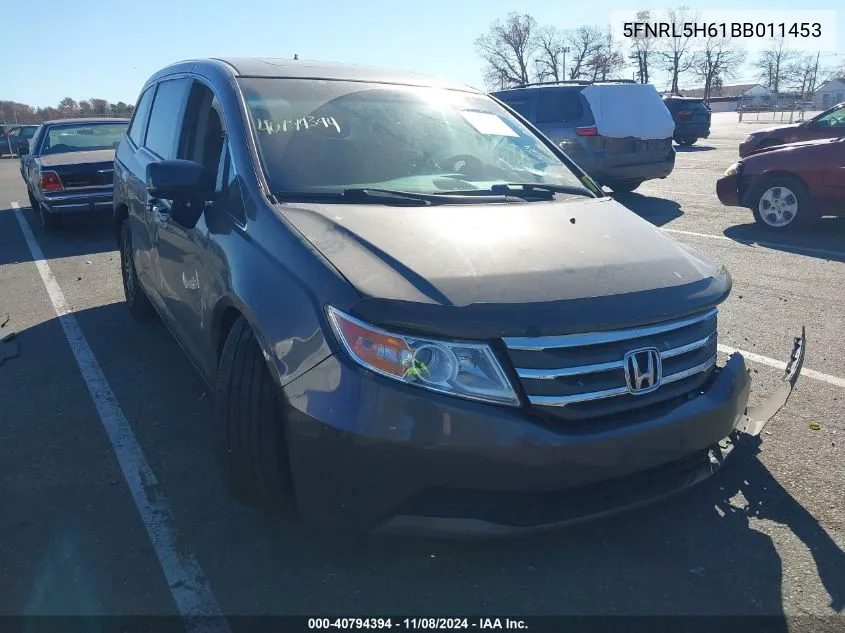 2011 Honda Odyssey Ex-L VIN: 5FNRL5H61BB011453 Lot: 40794394