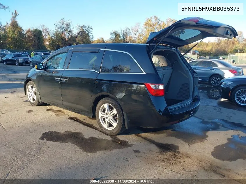 2011 Honda Odyssey Touring/Touring Elite VIN: 5FNRL5H9XBB035373 Lot: 40822030