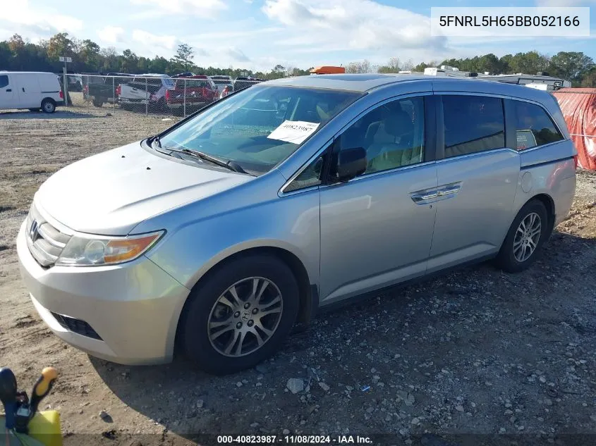 2011 Honda Odyssey Ex-L VIN: 5FNRL5H65BB052166 Lot: 40823987