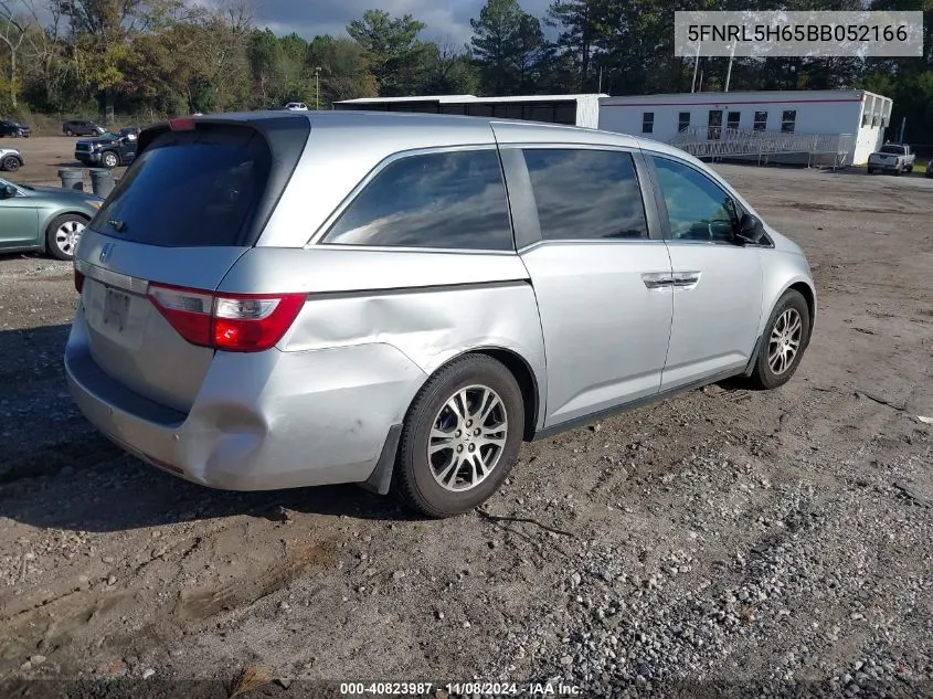 2011 Honda Odyssey Ex-L VIN: 5FNRL5H65BB052166 Lot: 40823987