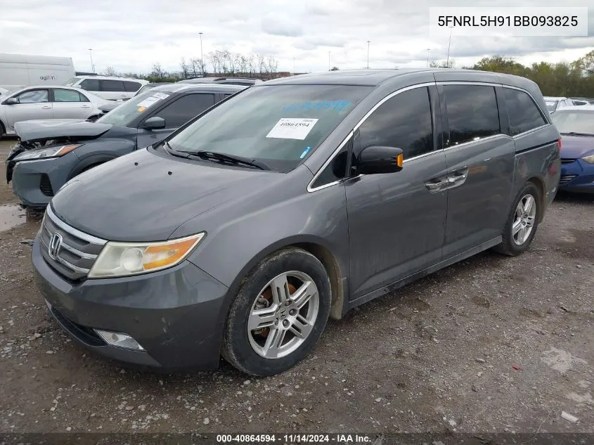 2011 Honda Odyssey Touring/Touring Elite VIN: 5FNRL5H91BB093825 Lot: 40864594