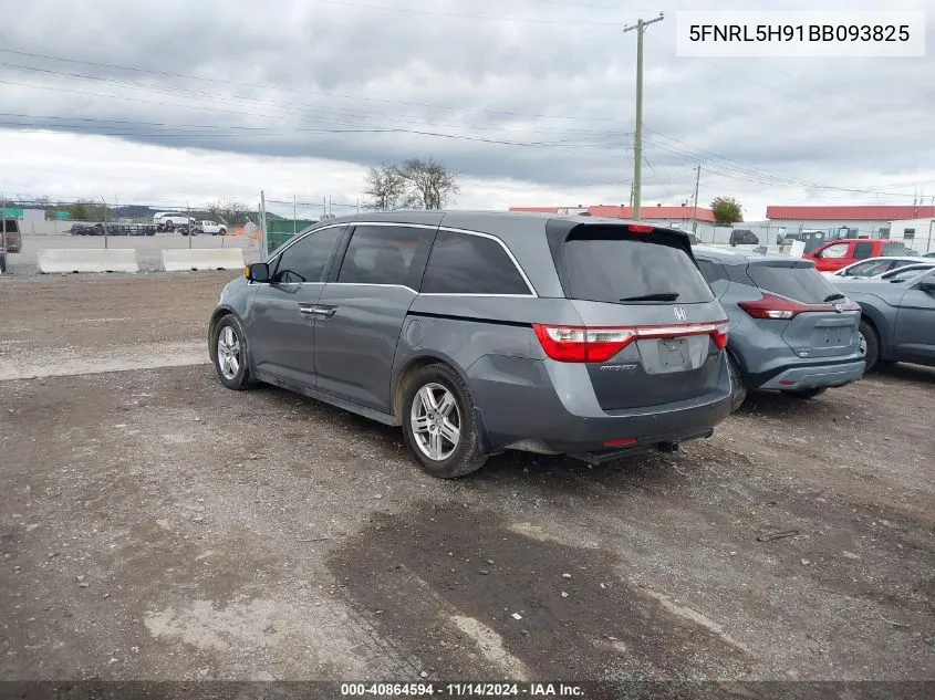 2011 Honda Odyssey Touring/Touring Elite VIN: 5FNRL5H91BB093825 Lot: 40864594