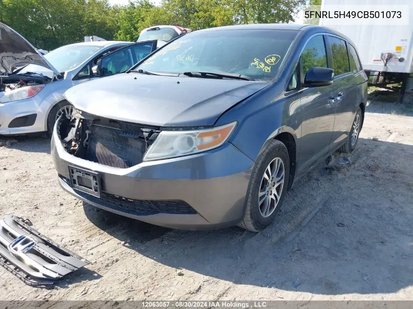 2012 Honda Odyssey VIN: 5FNRL5H49CB501073 Lot: 12063057