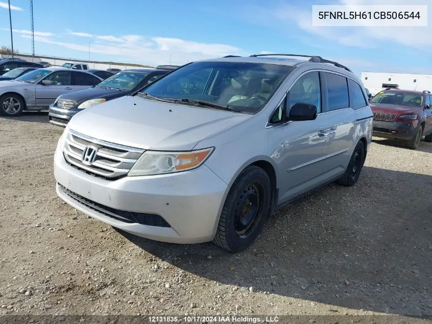 2012 Honda Odyssey VIN: 5FNRL5H61CB506544 Lot: 12131835