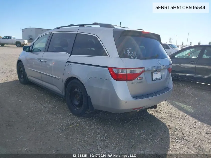 2012 Honda Odyssey VIN: 5FNRL5H61CB506544 Lot: 12131835