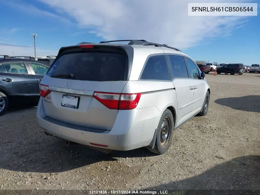 2012 Honda Odyssey VIN: 5FNRL5H61CB506544 Lot: 12131835