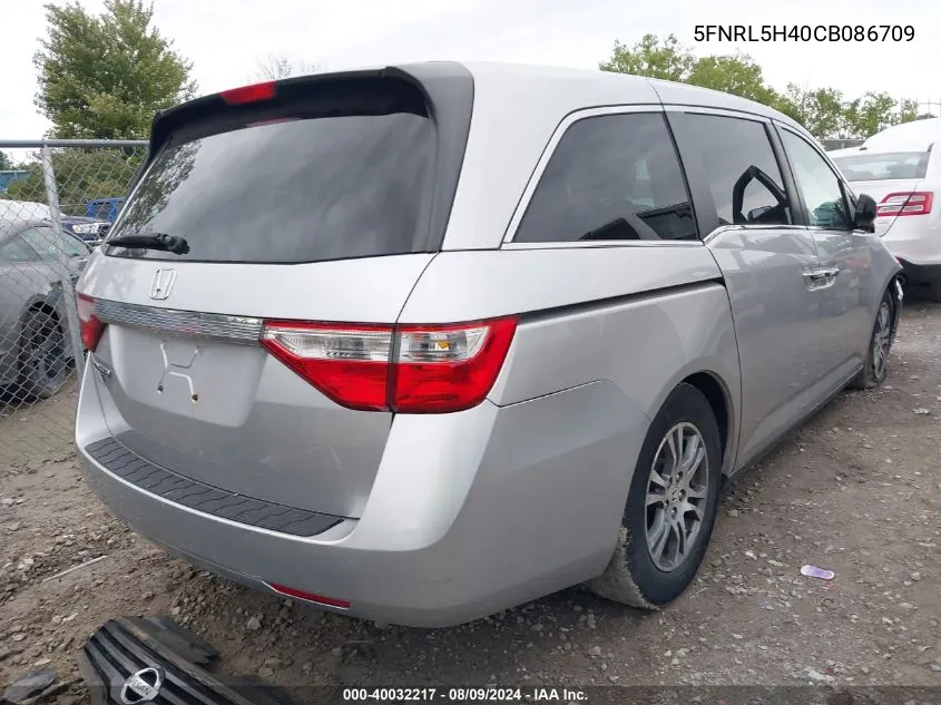 2012 Honda Odyssey Ex VIN: 5FNRL5H40CB086709 Lot: 40032217