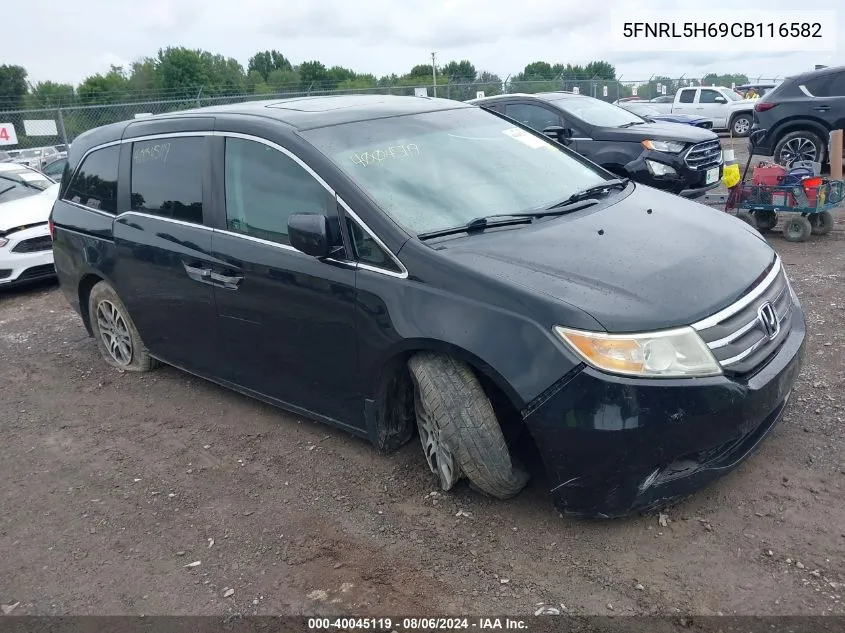 5FNRL5H69CB116582 2012 Honda Odyssey Ex-L