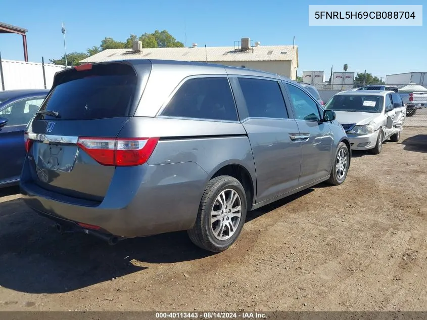 5FNRL5H69CB088704 2012 Honda Odyssey Ex-L