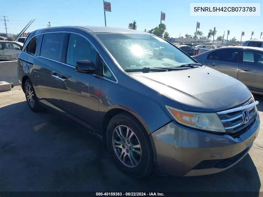 2012 Honda Odyssey Ex VIN: 5FNRL5H42CB073783 Lot: 40159383