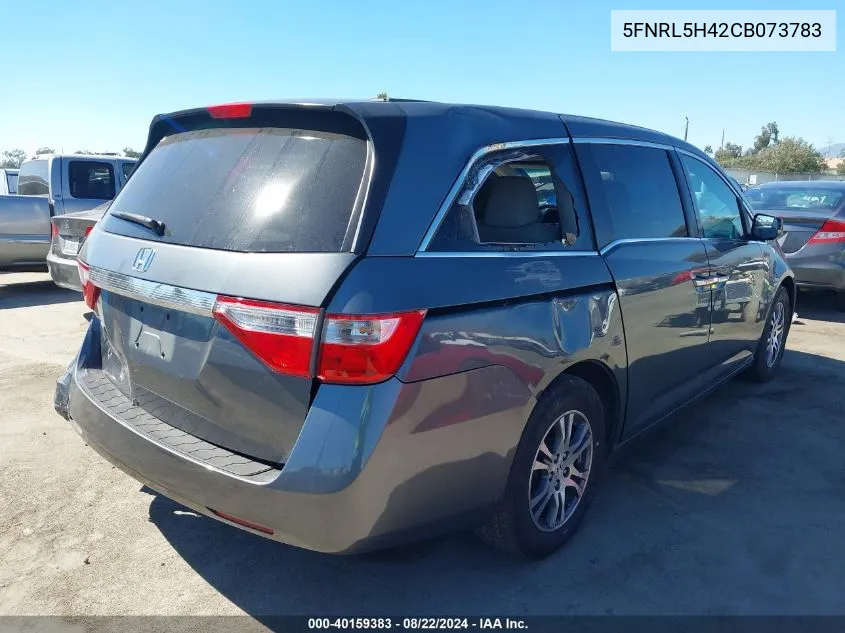 5FNRL5H42CB073783 2012 Honda Odyssey Ex